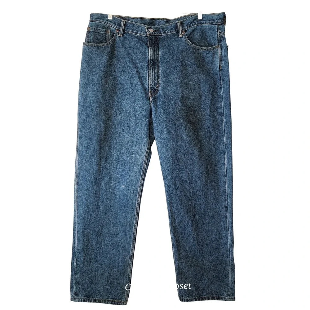 Levis 550 Mens Relaxed Fit Straight Jeans Medium Blue Wash 42x32 00550-4891‎